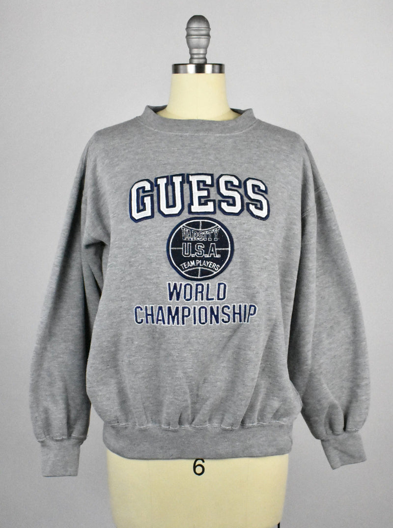 Vintage 1990's Guess Sweatshirt - Guess World Championship - Guess Jumper