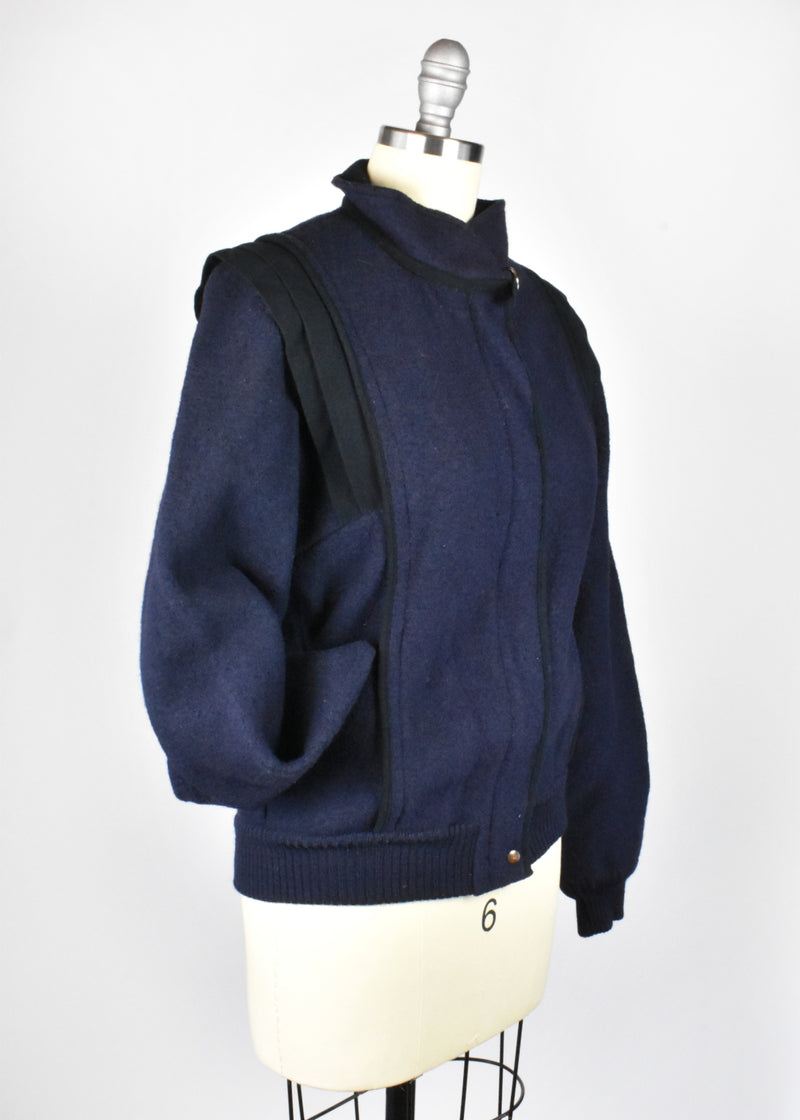 Navy Blue Wool Geiger Tyrol Jacket