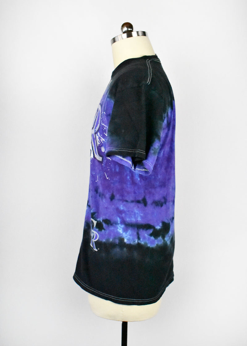 Purple/Black Tie Dye Colorado Rockies T-Shirt