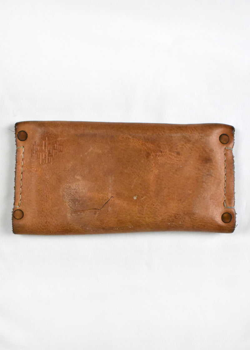 Traditional Single Snap Rustic Leather Wallet