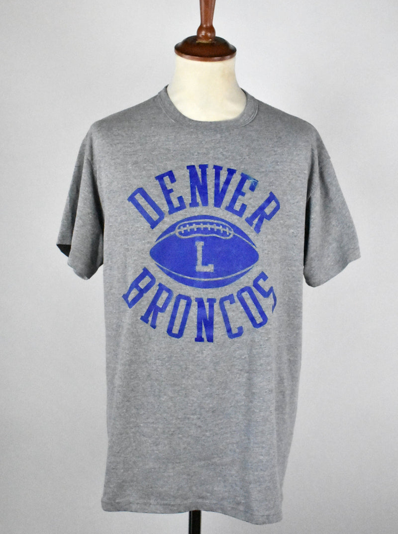 Vintage Denver Broncos T-shirt by Russell Athletic, Made in the USA