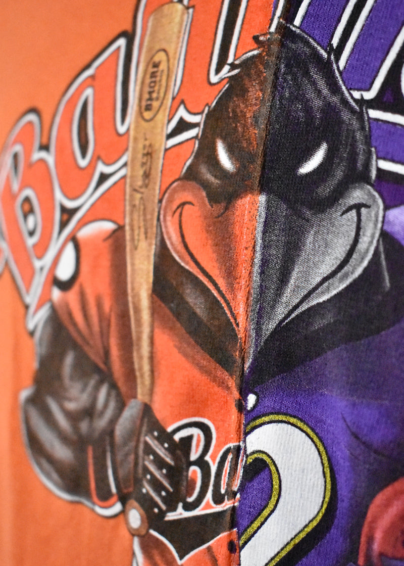 Two Tone Baltimore Orioles & Ravens Beast of the East T-Shirt – DESERT  MOSS VINTAGE