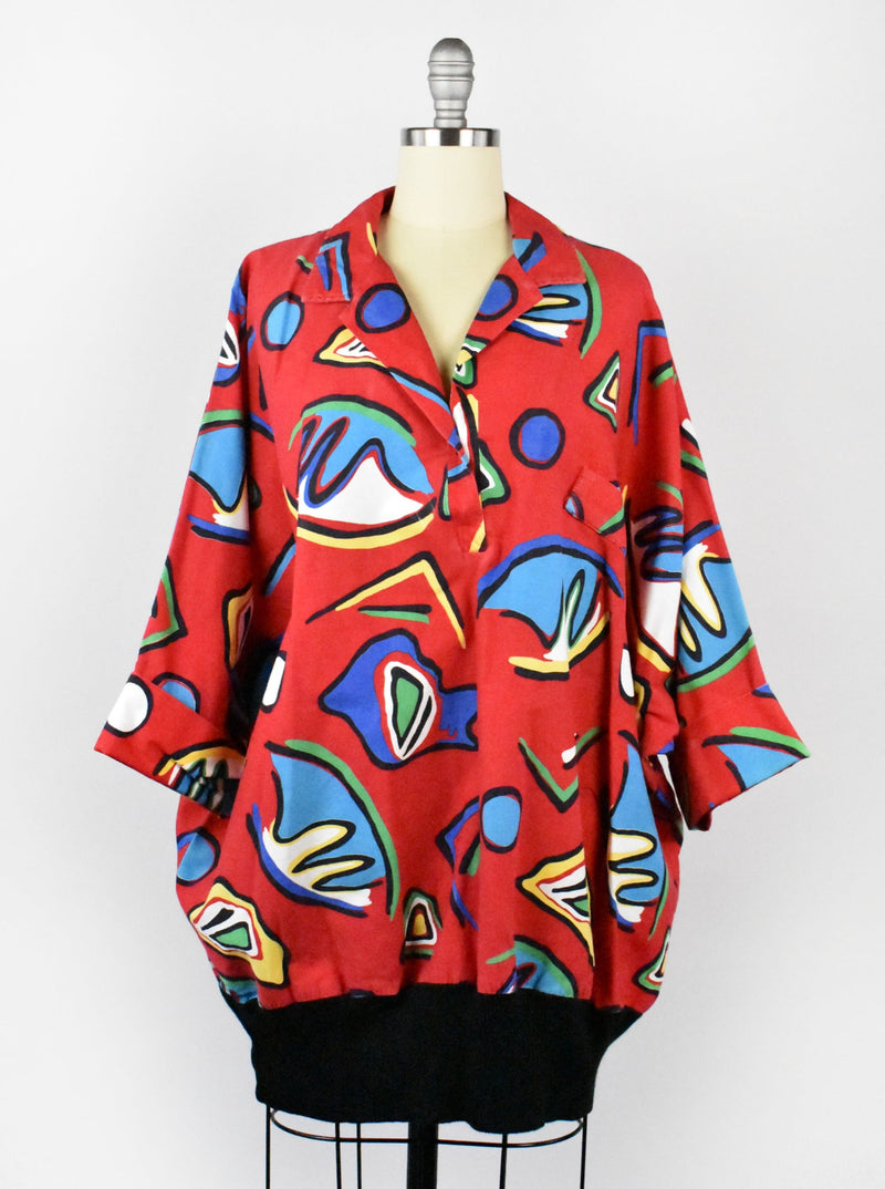 Fun 1990's Abstract Top