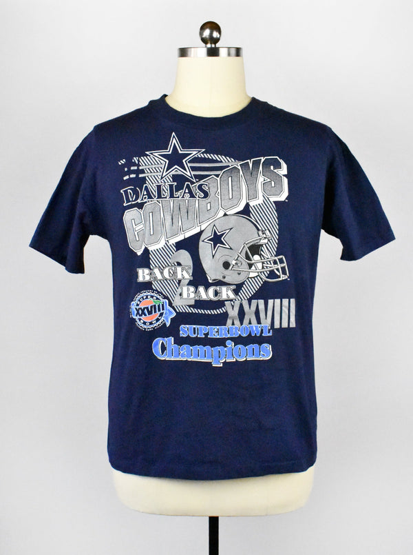 Vintage 1994 Super Bowl XXVIII Champions Dallas Cowboys T-Shirt