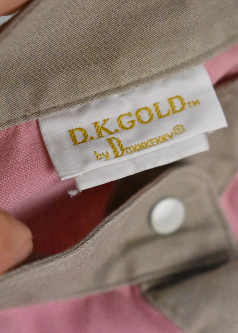 1980's Color Block Lightweight Button Up Sweatshirt