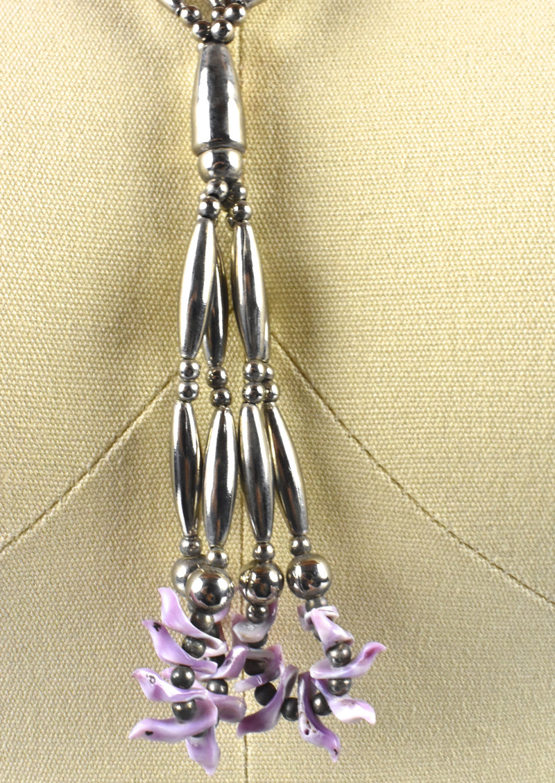 Diné (Navajo) Violet Bird Fetish Necklace