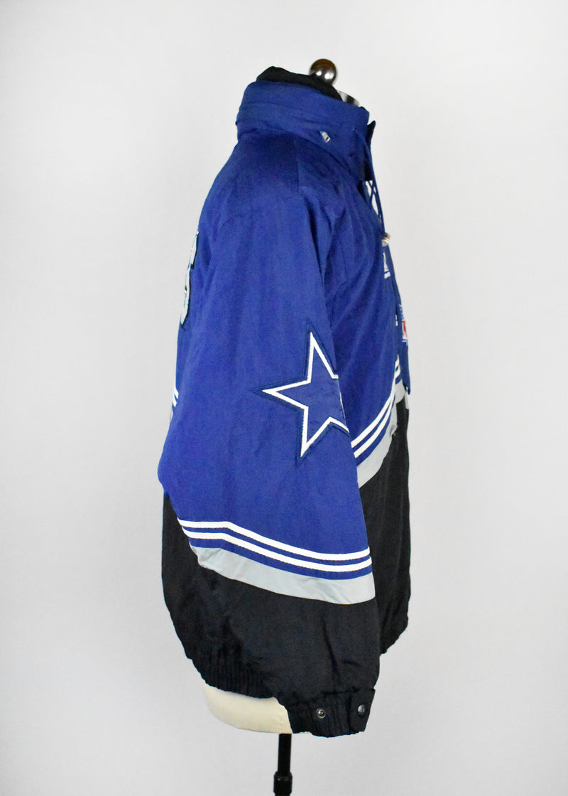 1990's Dallas Cowboys Puffy Jacket with Hood