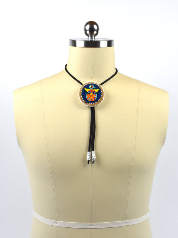 Beaded Thunderbird Bolo Tie