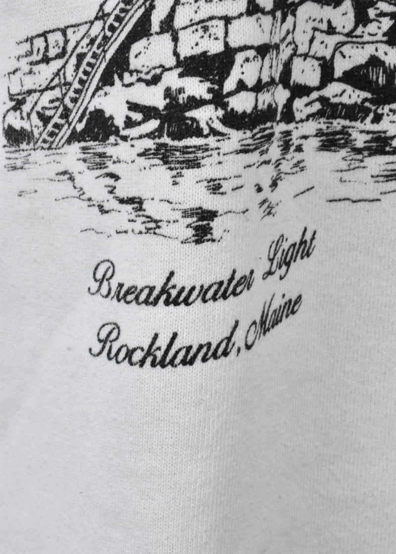 1989 Breakwater Light, Rockland Maine Lighthouse Sweatshirt
