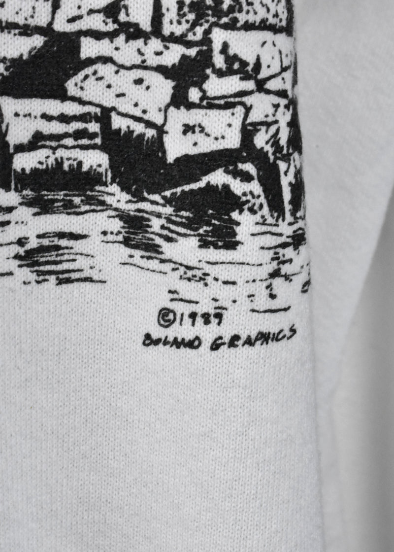 1989 Breakwater Light, Rockland Maine Lighthouse Sweatshirt