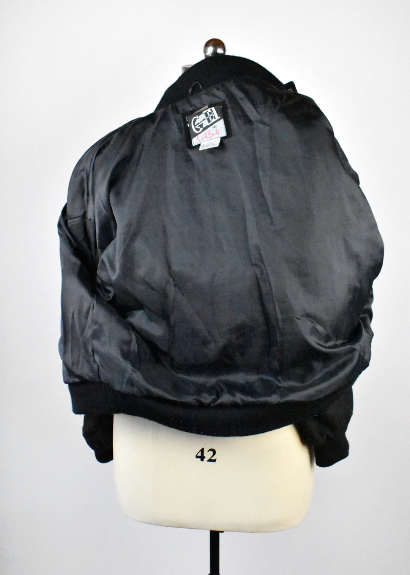 Raiders Football Varsity Letterman Jacket with Suede Sleeves by G-III and Carl Banks