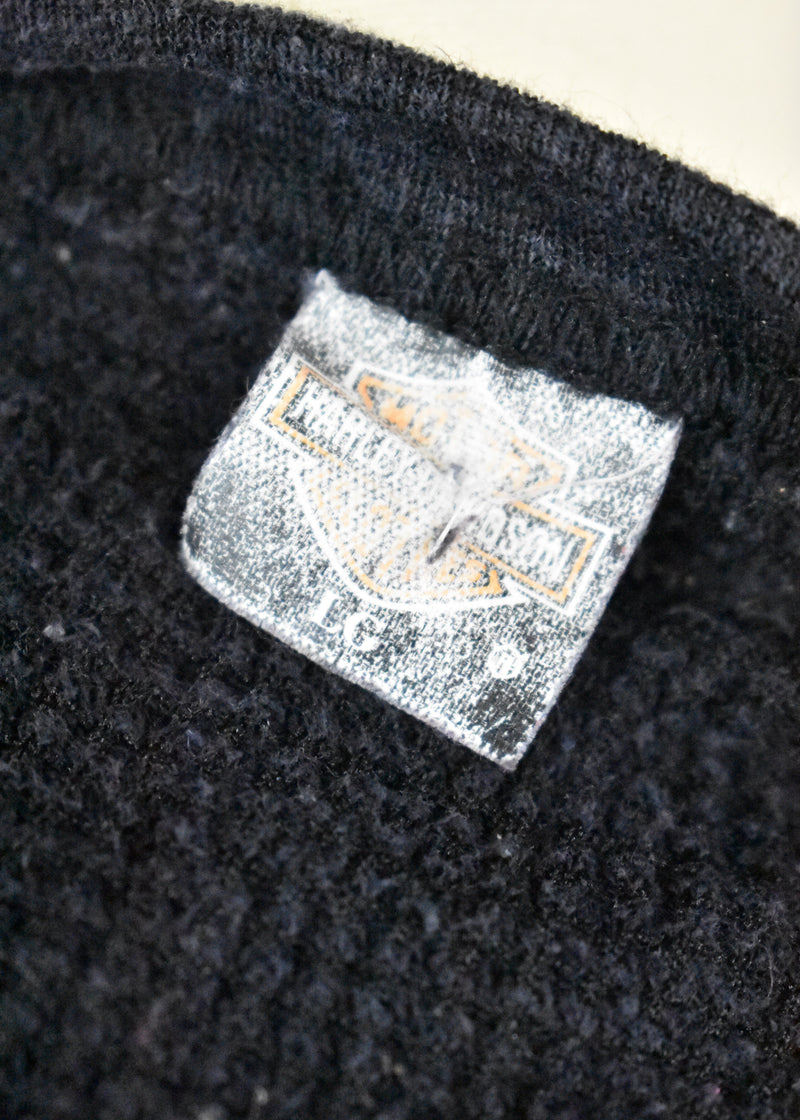 Harley Davidson Long Sleeve Waffle Knit Thermal with Rose Print