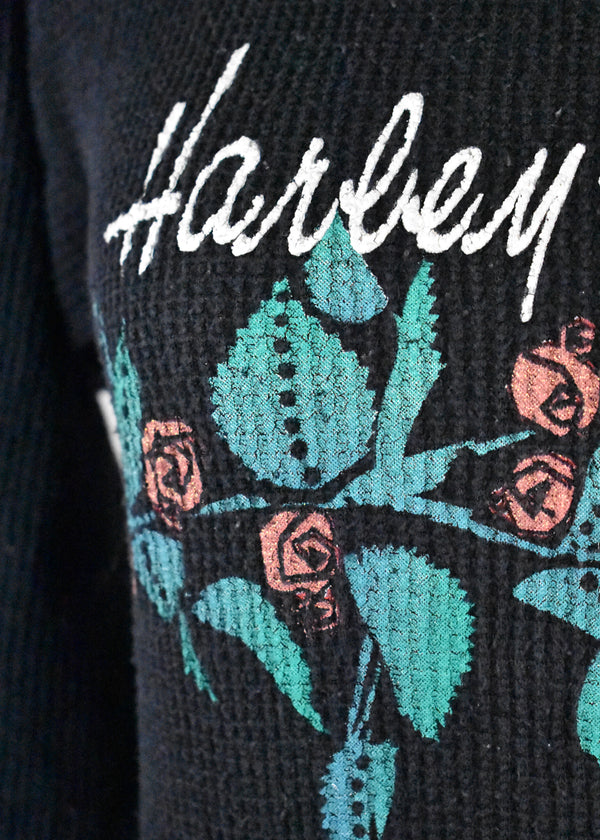 Harley Davidson Long Sleeve Thermal with Rose Print