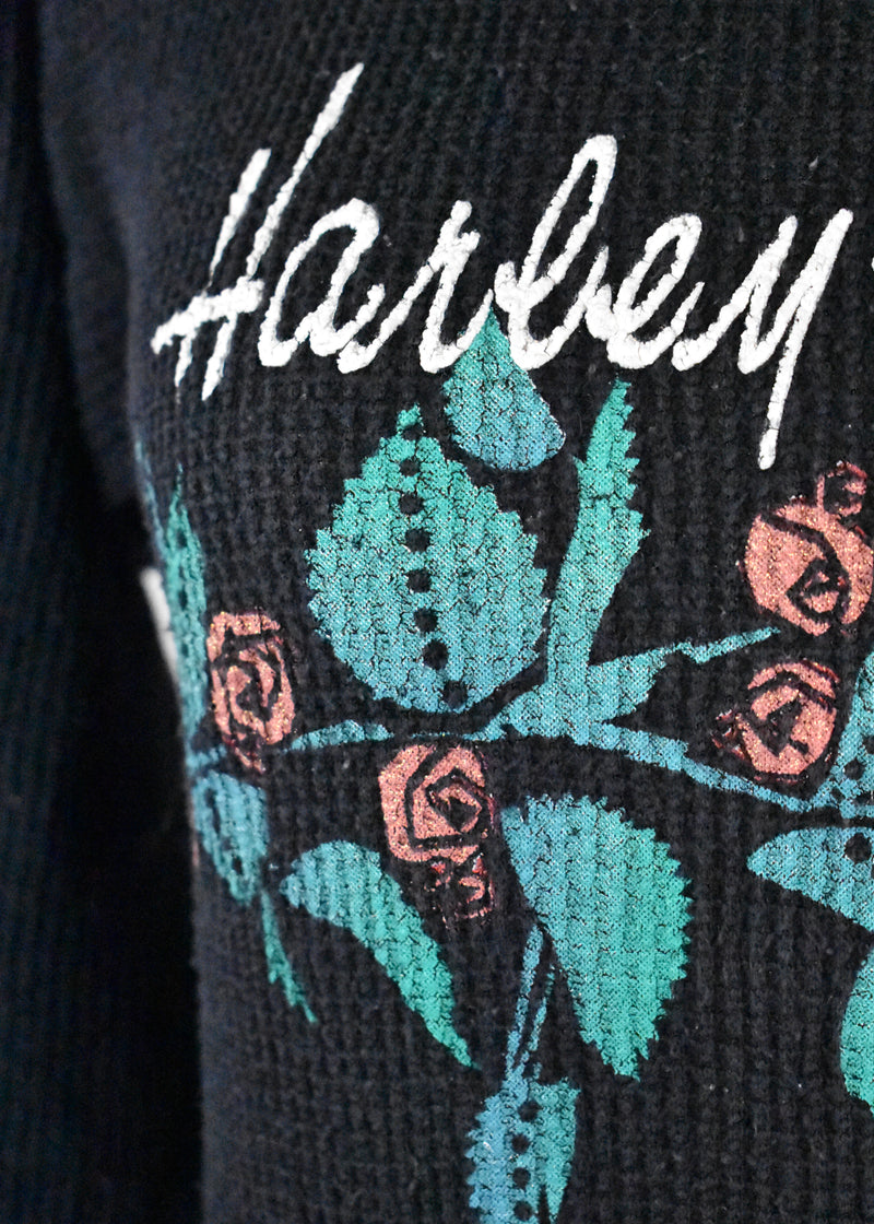 Harley Davidson Long Sleeve Thermal with Rose Print