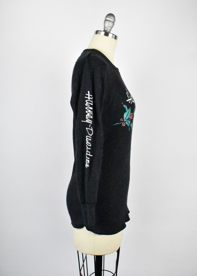 Harley Davidson Long Sleeve Thermal with Rose Print