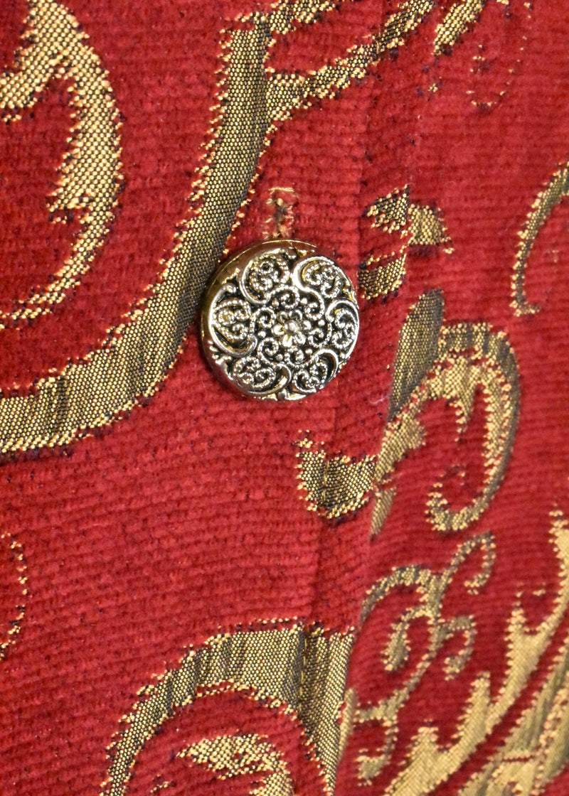 Red & Gold Baroque Tapestry Jacket