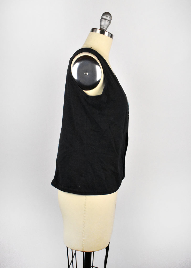 1980's Bald Eagle and Red Rose Biker Tank Top