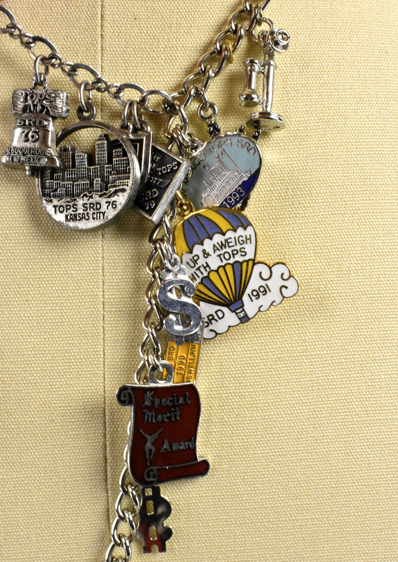 1980's-1990's TOPS Large Collection Charm Necklace