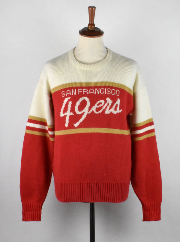 Vintage 1980's San Francisco 49ers Cliff Engle Sweater, Made in the USA