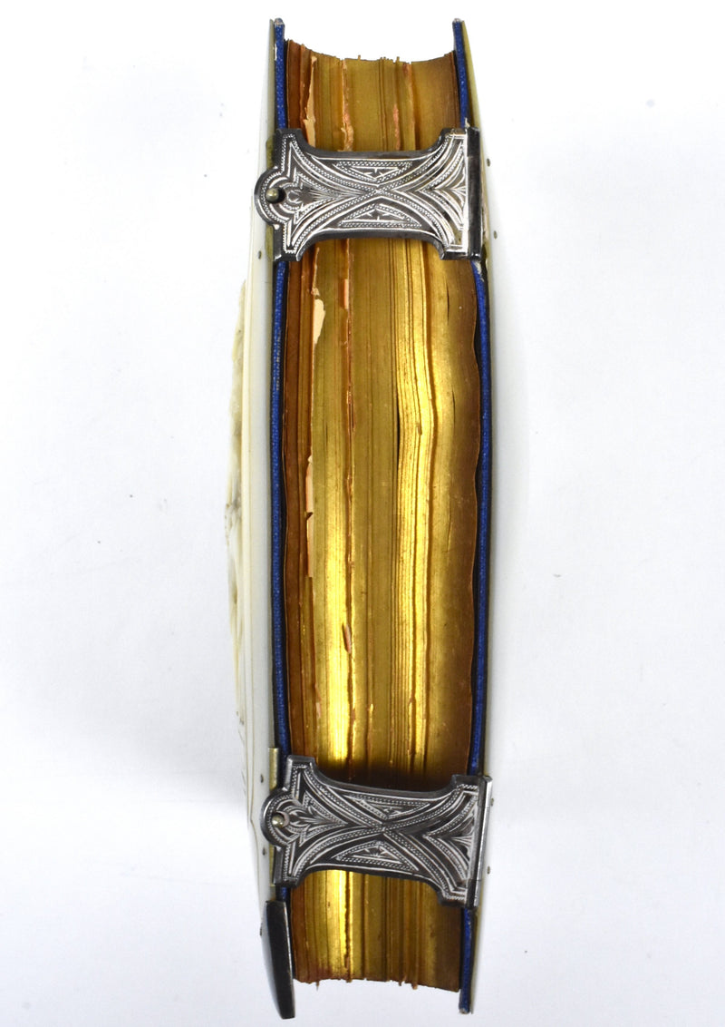 Antique 1877 St. Joseph's Catholic Manual Made of Mother of Pearl and Sterling Silver