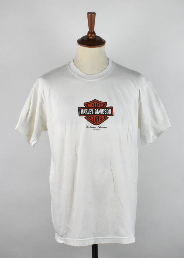 White Harley Davidson T-Shirt with Eagle