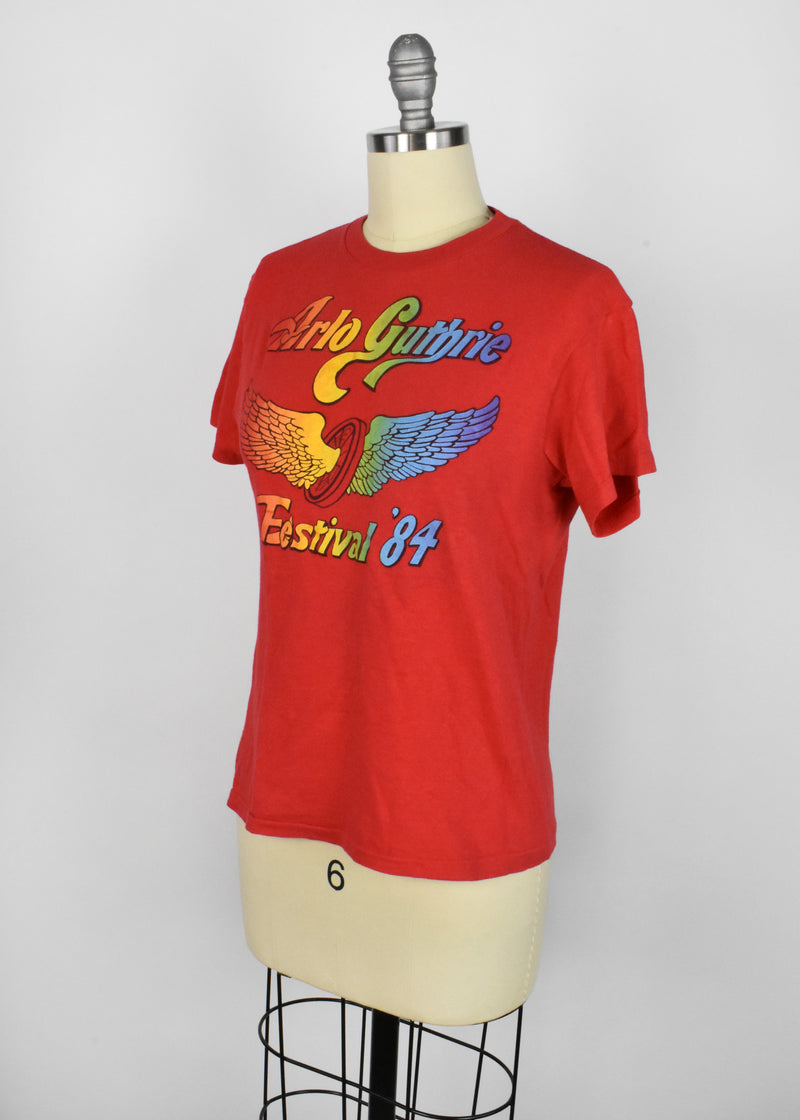 Arlo Guthrie Rolling Blunder Revival 1984 Tour T-Shirt