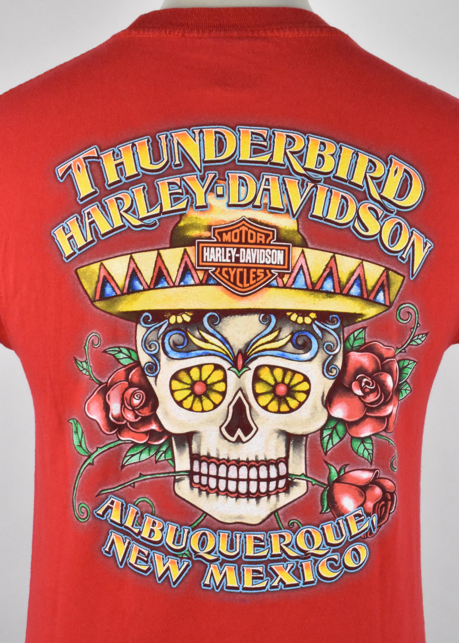 Vintage Dia de los Muertos Harley Davidson T-Shirt from