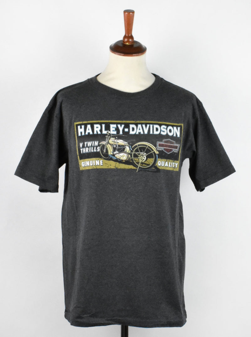 Vintage V Twin Engine Thrills Harley Davidson T-Shirt from Henderson Nevada, Made in the USA