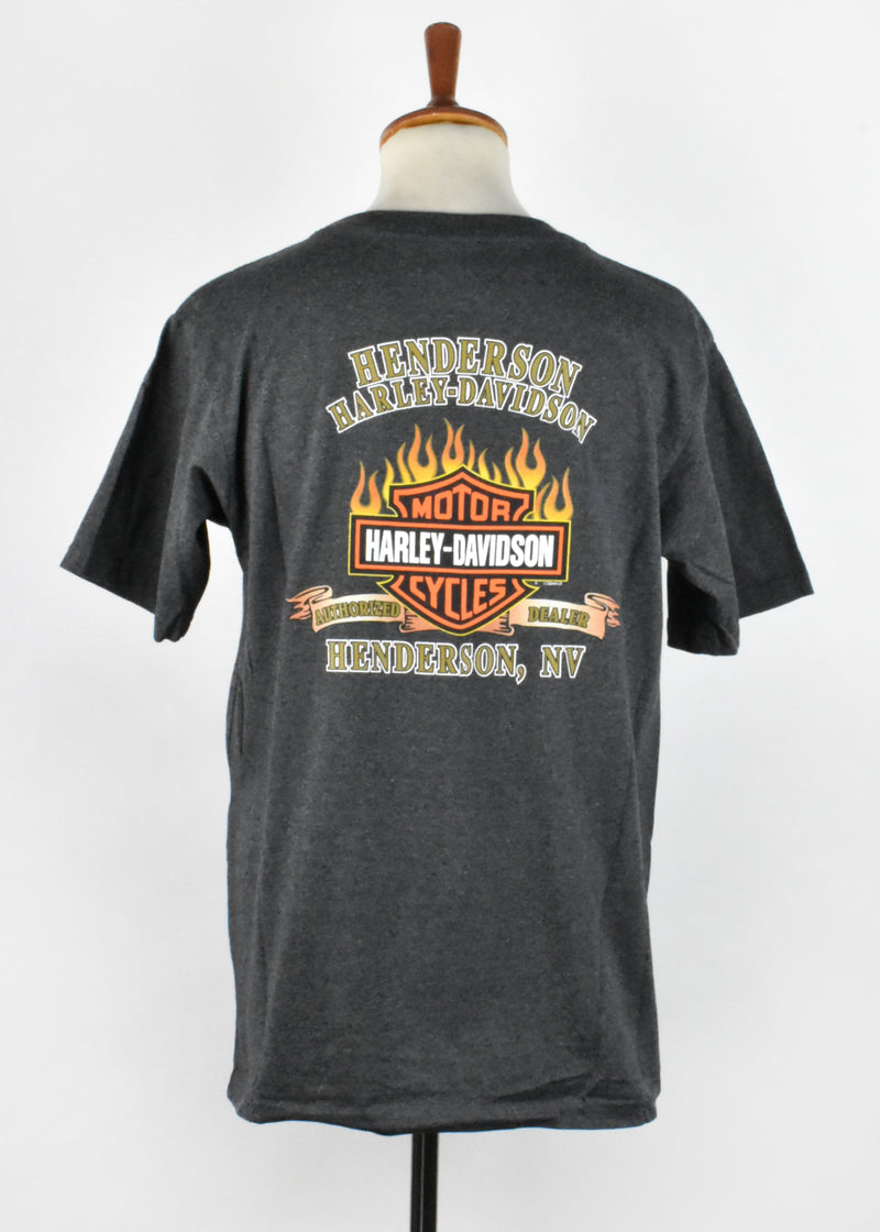 Vintage V Twin Engine Thrills Harley Davidson T-Shirt from Henderson Nevada, Made in the USA
