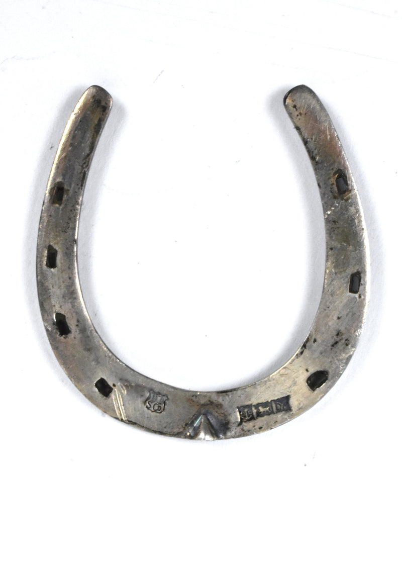 Vintage Barker Ellis (BE - S Co) Lucky Horseshoe with Birmingham Silver Marks and Lion Passant