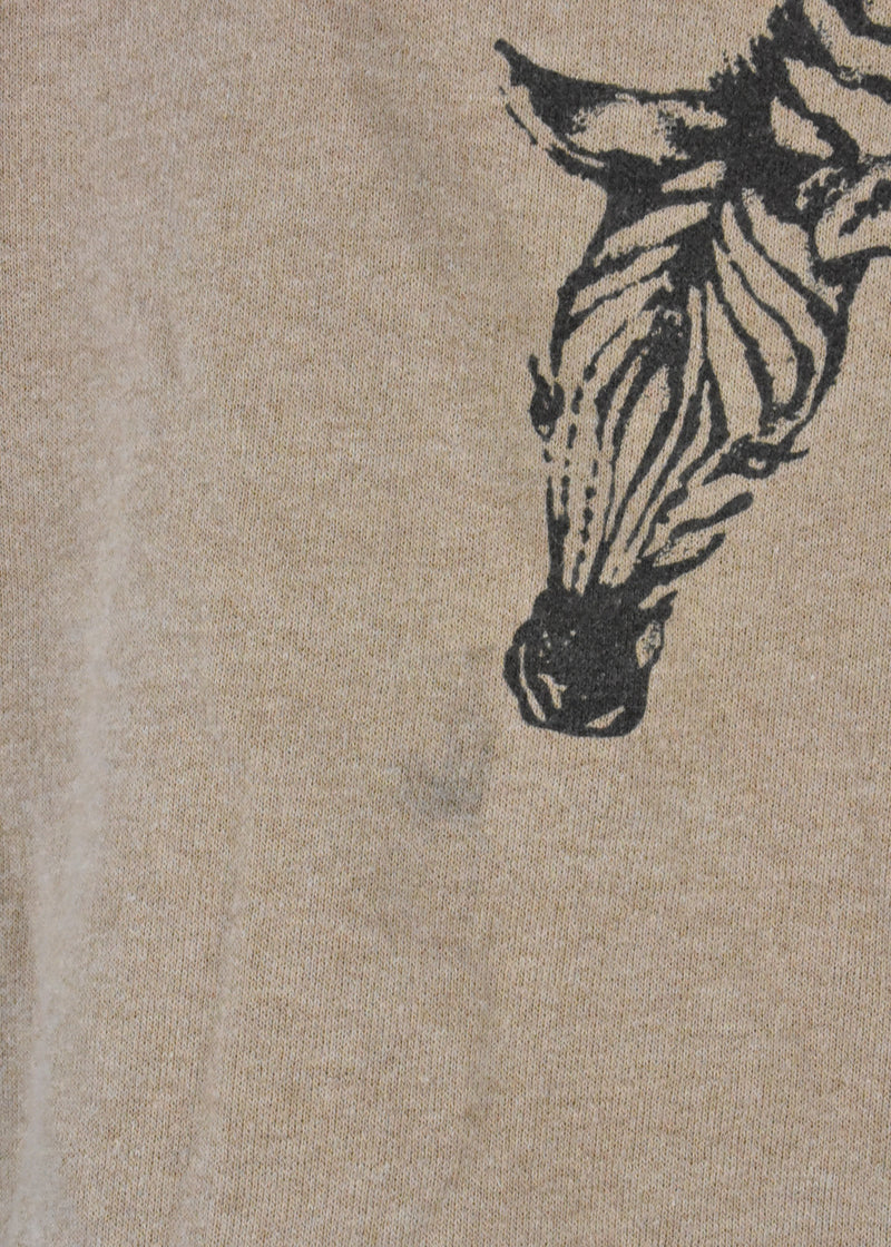 1990's Giraffe Print Cropped Blouse