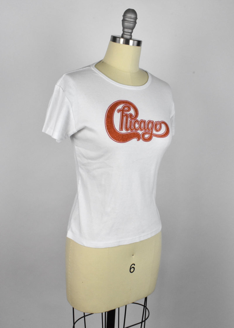 Vintage Chicago (band) Glitter Logo T-Shirt 