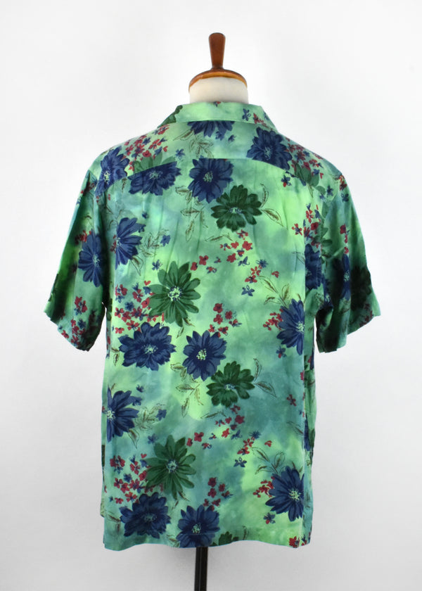Summer Ready Men's Short Sleeve Floral and Tie Dye Shirt
