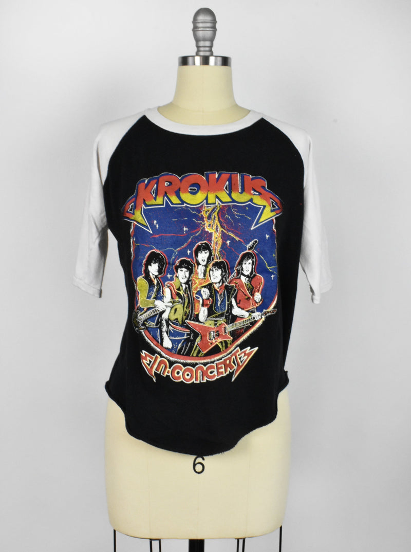 1970's KROKUS Baseball Style T-Shirt