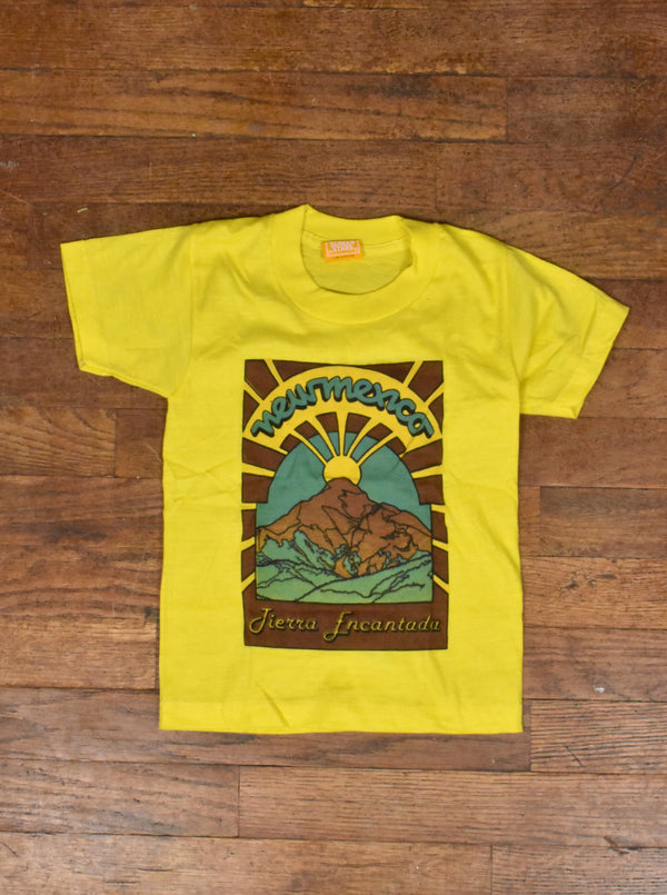Vintage 70's-80's Kids Yellow New Mexico Tierra Encantada T-Shirt