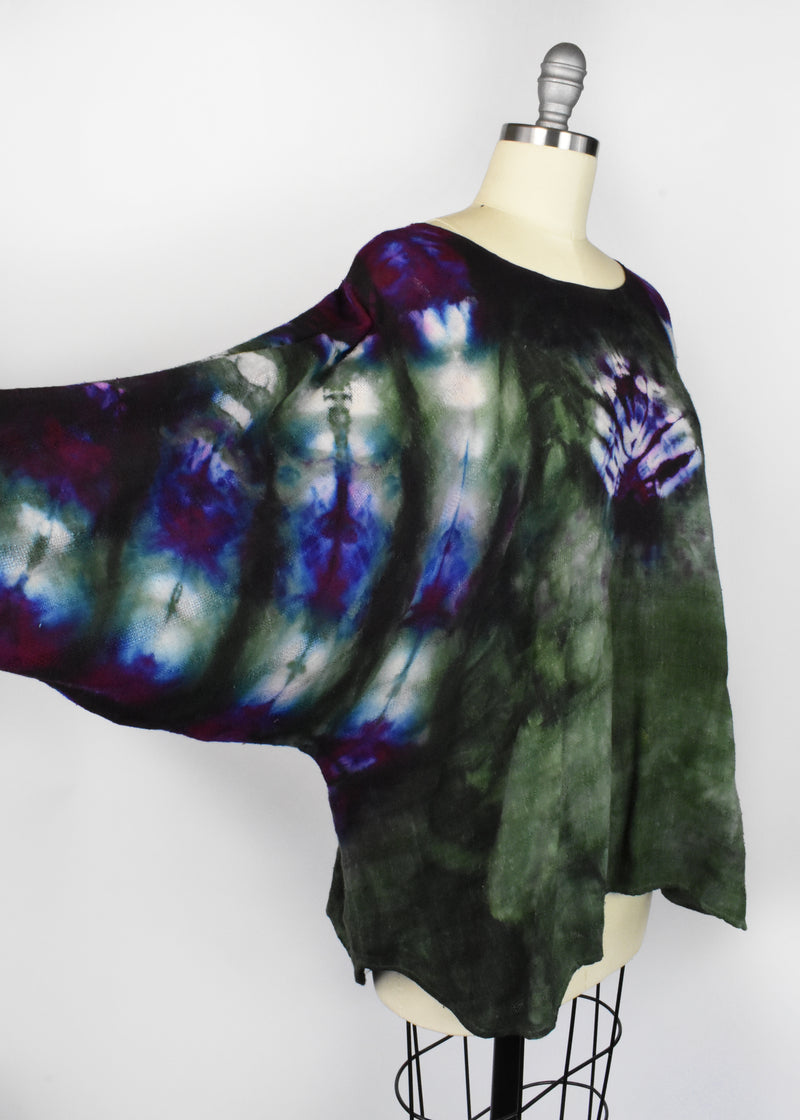Vintage Tie Dye Dolman Long Sleeve Top