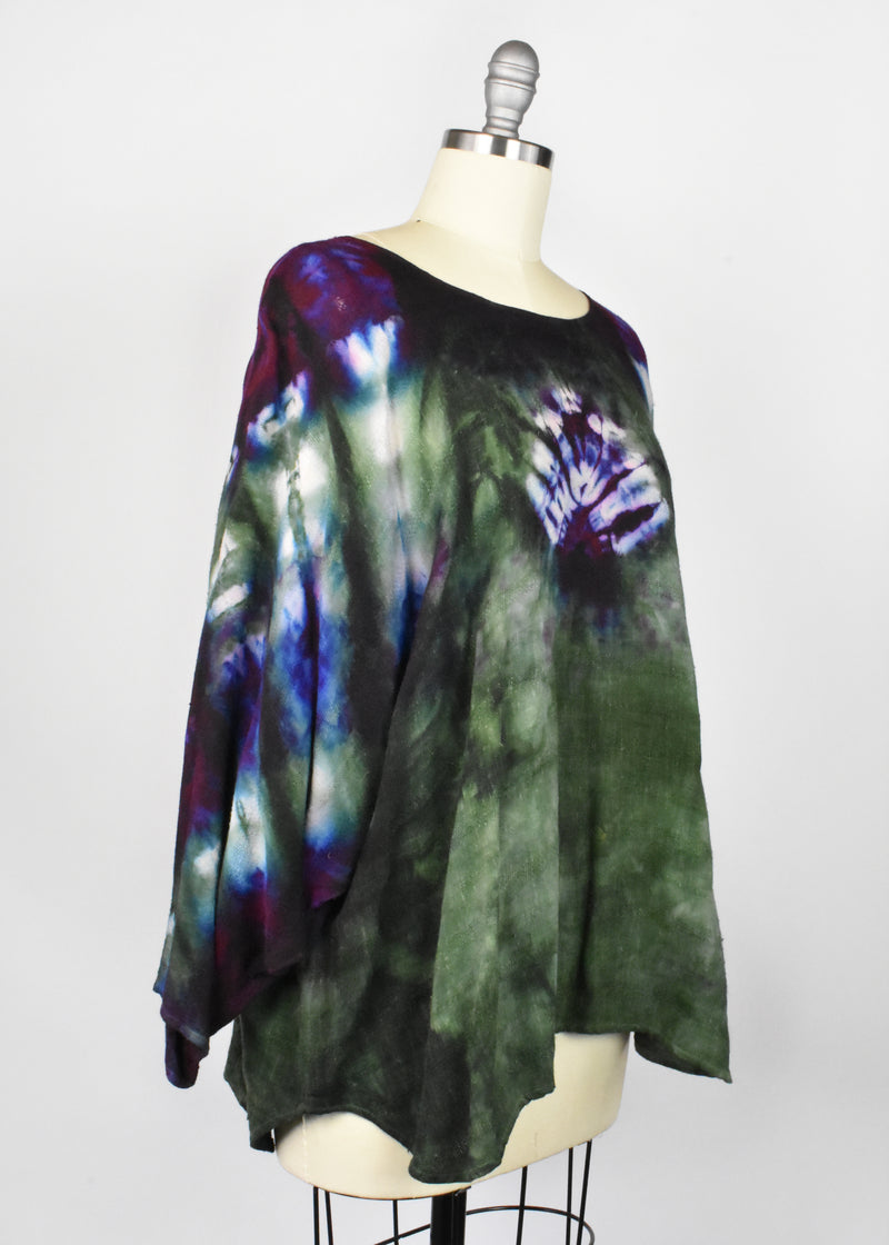 Vintage Tie Dye Dolman Long Sleeve Top