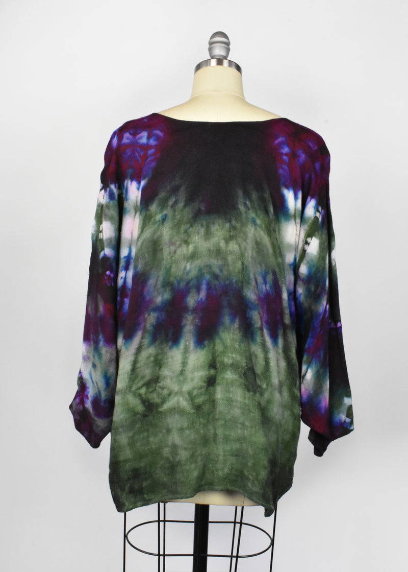 Vintage Tie Dye Dolman Long Sleeve Top