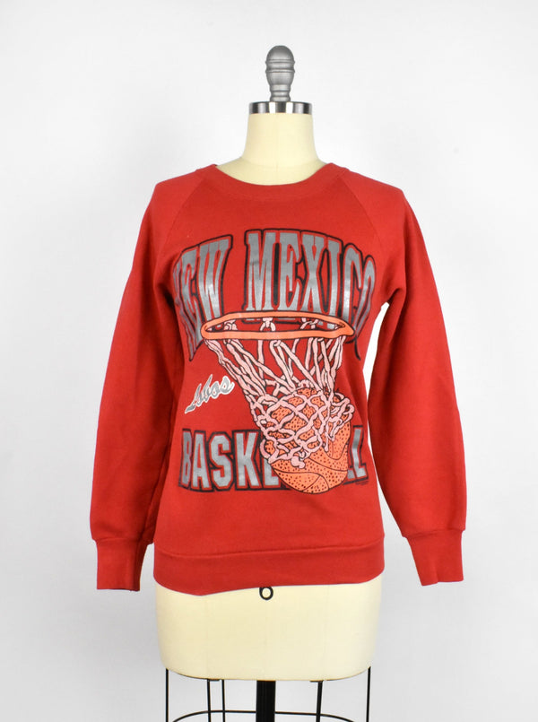 Vintage University of New Mexico Lobos Basketball Sweatshirt