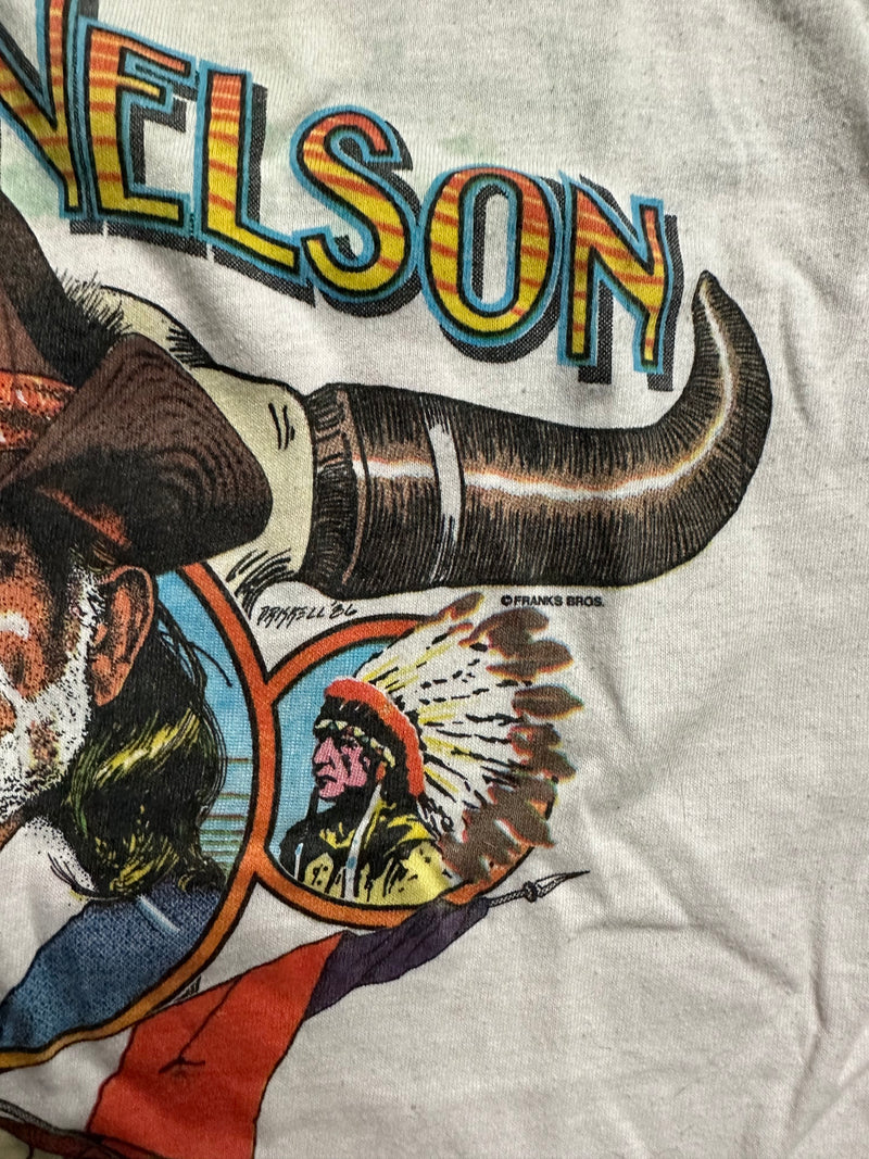 1986 Willie Nelson & Family Tour Wrangler Ringer Tee