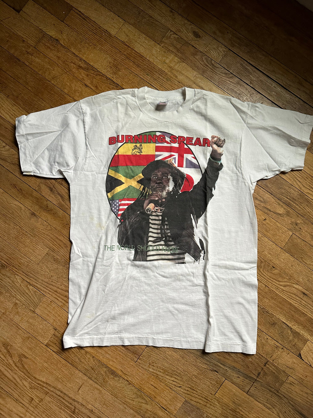 Vintage 1993 Burning Spear Tee – DESERT MOSS VINTAGE