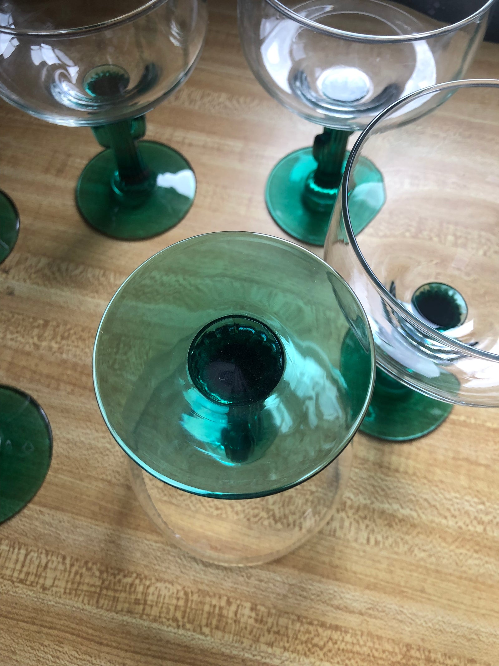 Saguaro Cactus Margarita Glasses, Set of 4  DESERT MOSS VINTAGE