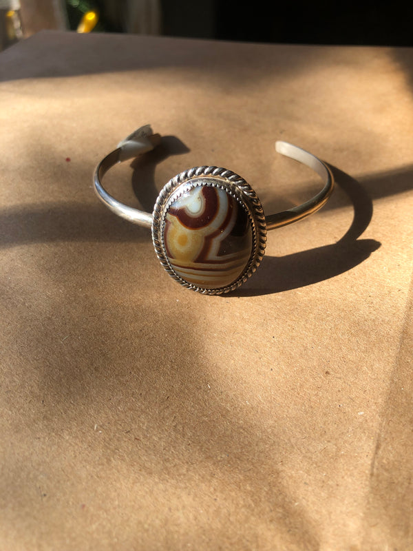 Stone and Sterling Bracelet