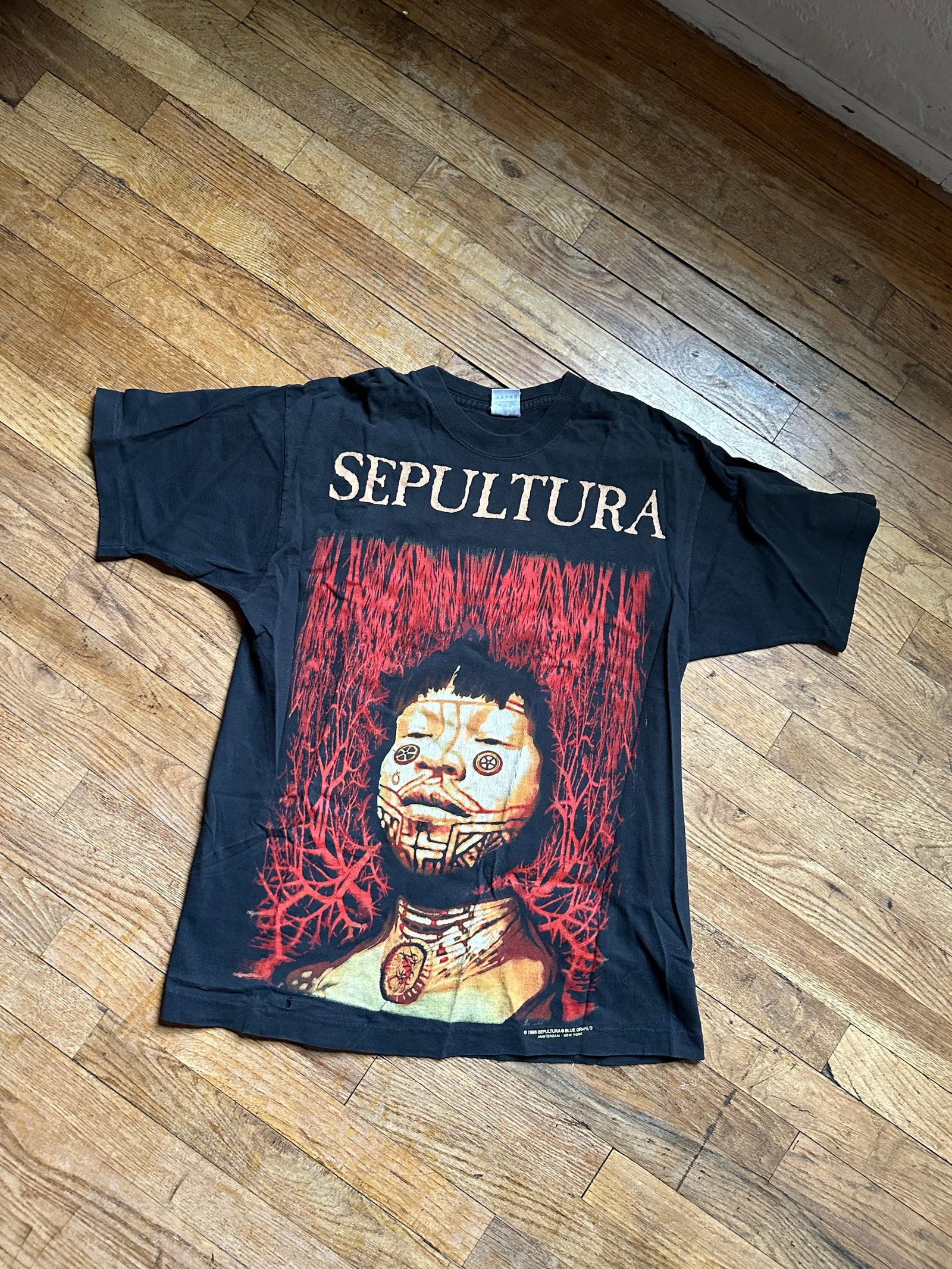 Vintage Sepultura Roots Tee – DESERT MOSS VINTAGE