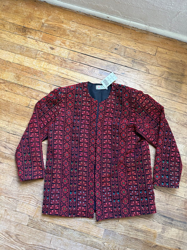 Jordanian Open Jacket with Rekme Embroidery