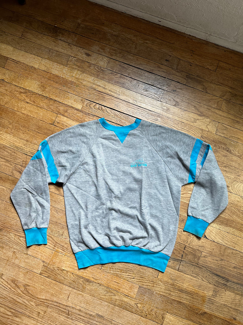 Gray and Blue Red River Sweatshirt