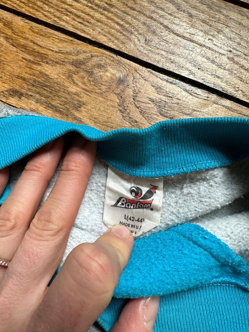 Gray and Blue Red River Sweatshirt
