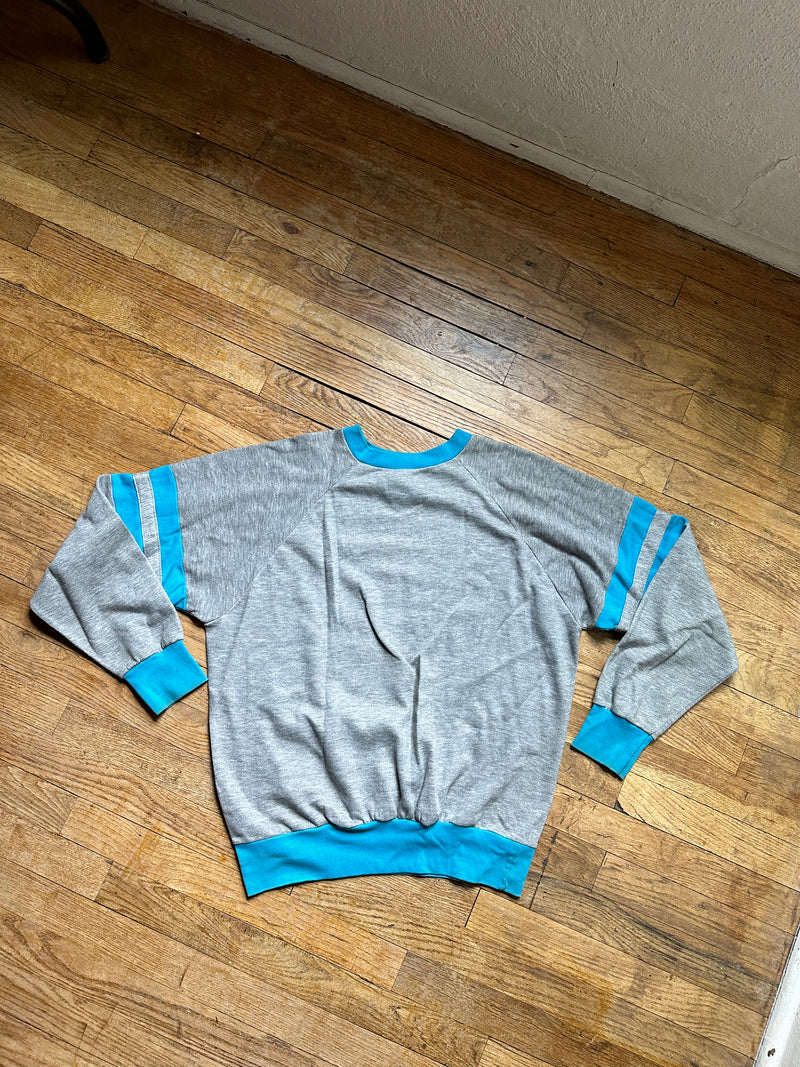 Gray and Blue Red River Sweatshirt