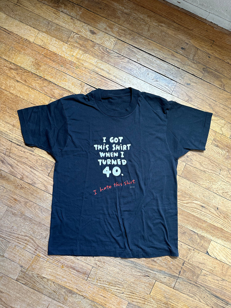 "I Got This Tee When I Turned 40" Funny 40th Birthday Tee