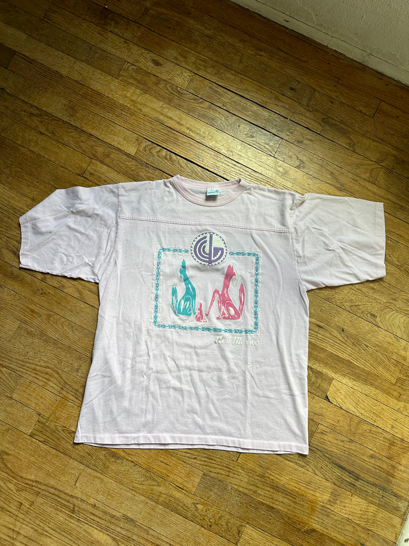 Pink Howling Coyote Family Tee